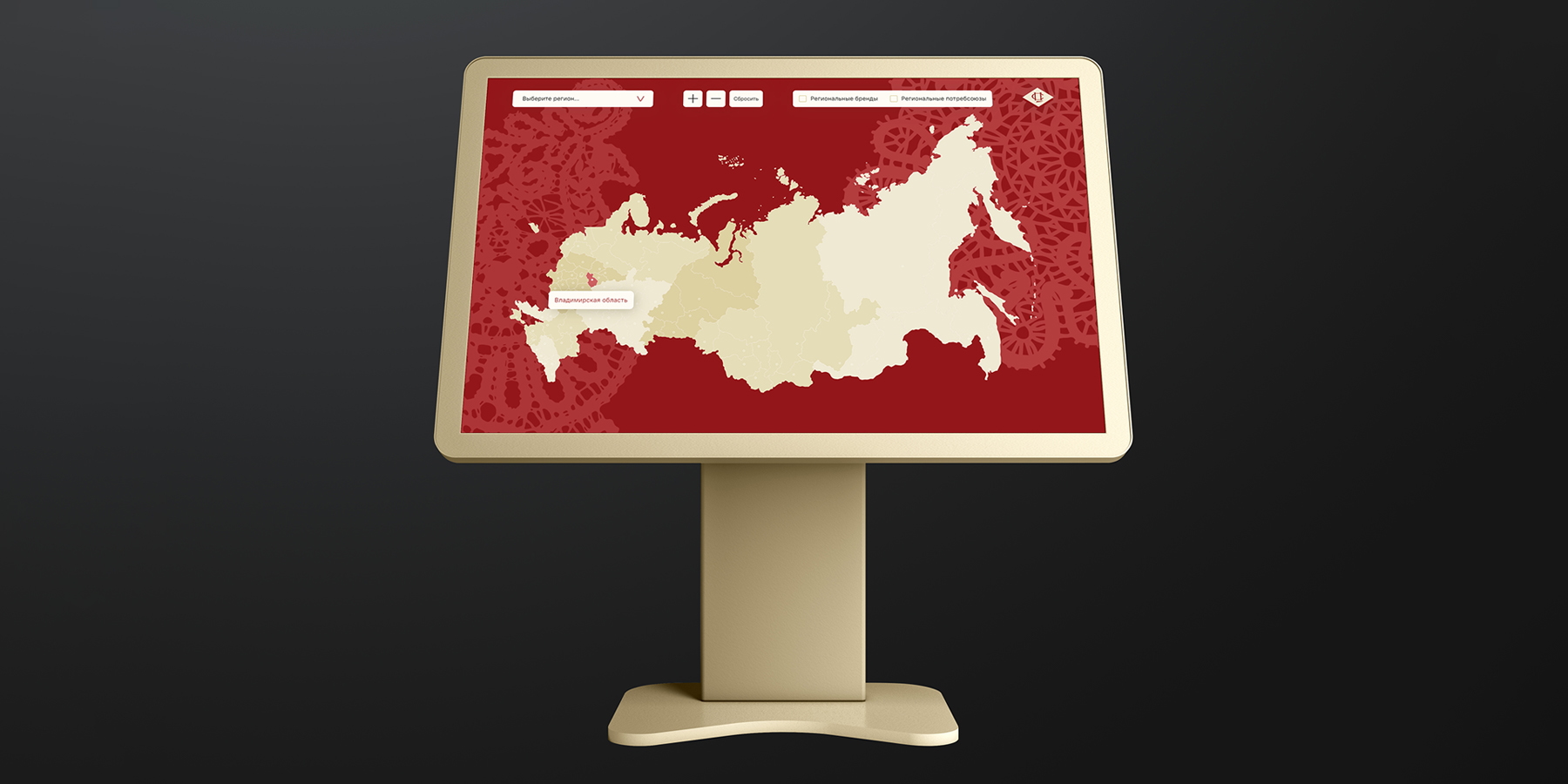 Интерактивная векторная карта